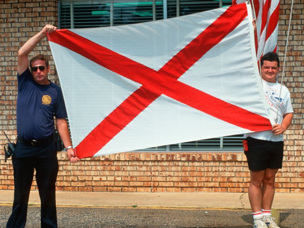 PHOTO: The state flag of Alabama is see in this 2003 file photo.