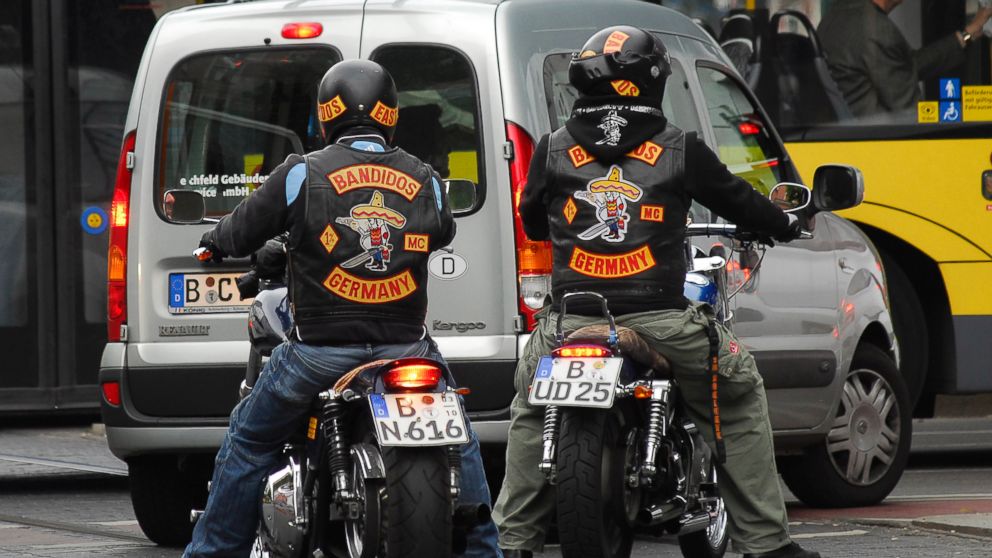 PHOTO: Members of the Bandidos Motorcycle Club are seen in Berlin, May 30, 2009.