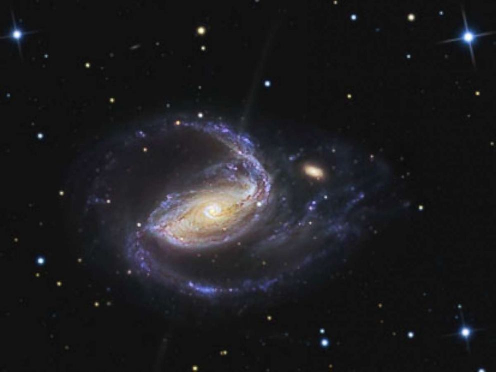 NGC 1097 is a barred spiral galaxy, or blackhole, in the constellation Fornax.