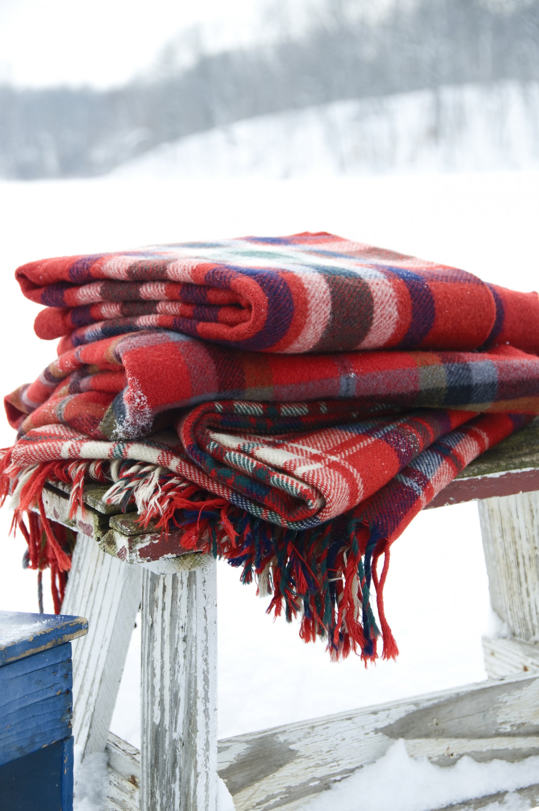 PHOTO: Always keep your mouth covered with a warm scarf when you're outside in the snow.
