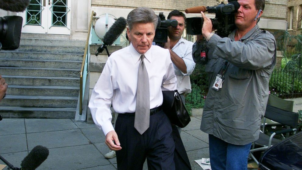 PHOTO:Rep. Gary Condit leaves his Washington home, July 10, 2001.