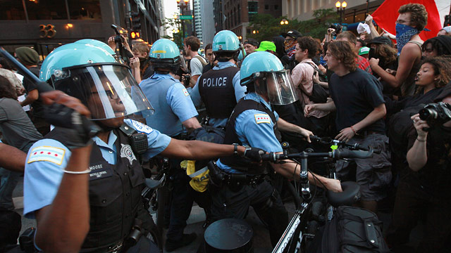 NATO Summit Protest: Anarchists Clash With Cops; Vets Return Medals - ABC News