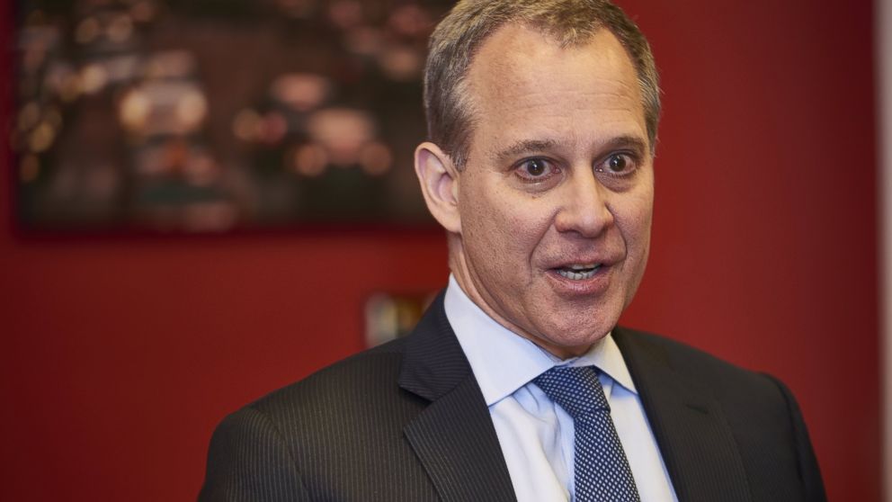 New York State Attorney General Eric Schneiderman speaks with the editorial board of the New York Daily News on Oct. 22, 2014 in New York City.