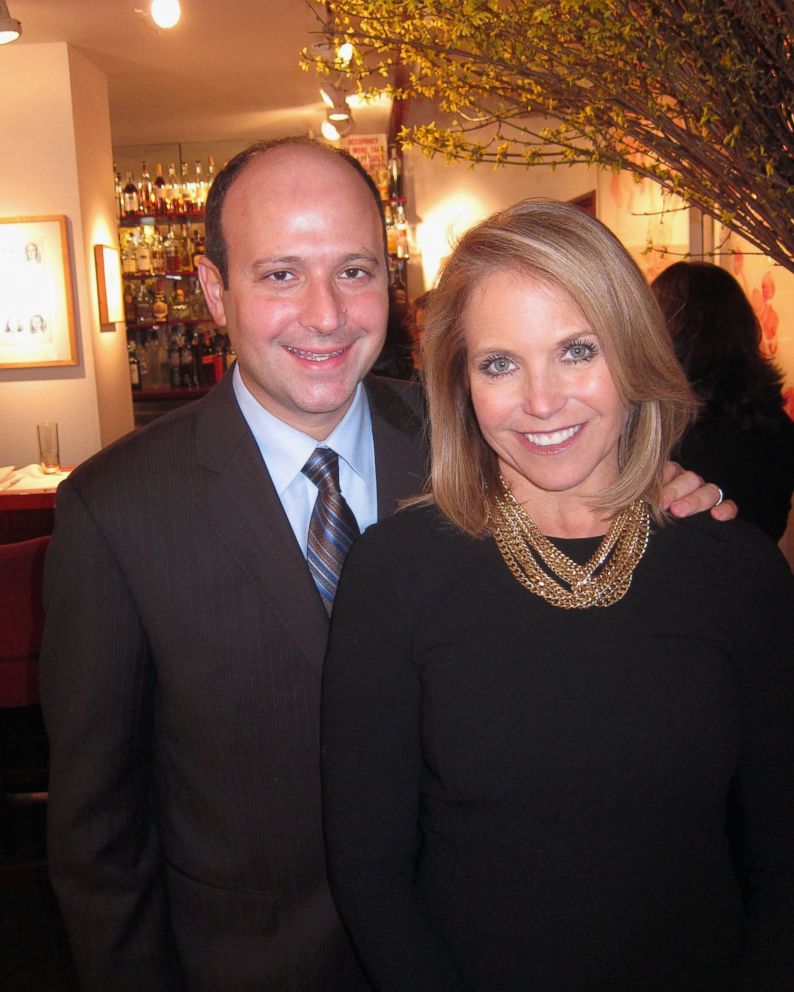 PHOTO: Crisis communications and PR professional Matthew Hiltzik (with Katie Couric in 2013 in NYC) has been hired by U.S. swimmer Ryan Lochte's team as an advisor.