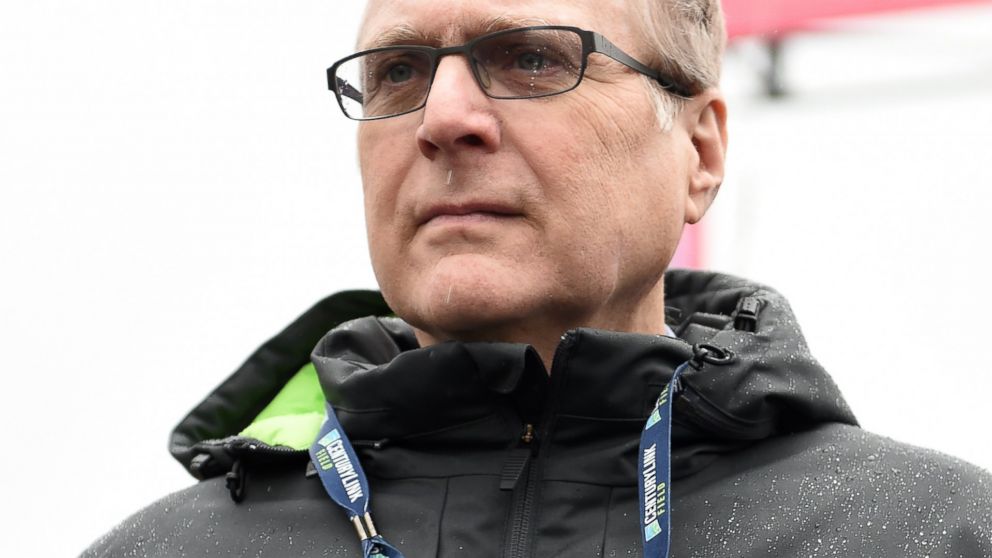 PHOTO: Seattle Seahawks owner Paul Allen before the 2015 NFC Championship game between the Seattle Seahawks and the Green Bay Packers, Jan. 18, 2015 in Seattle, Washington. 