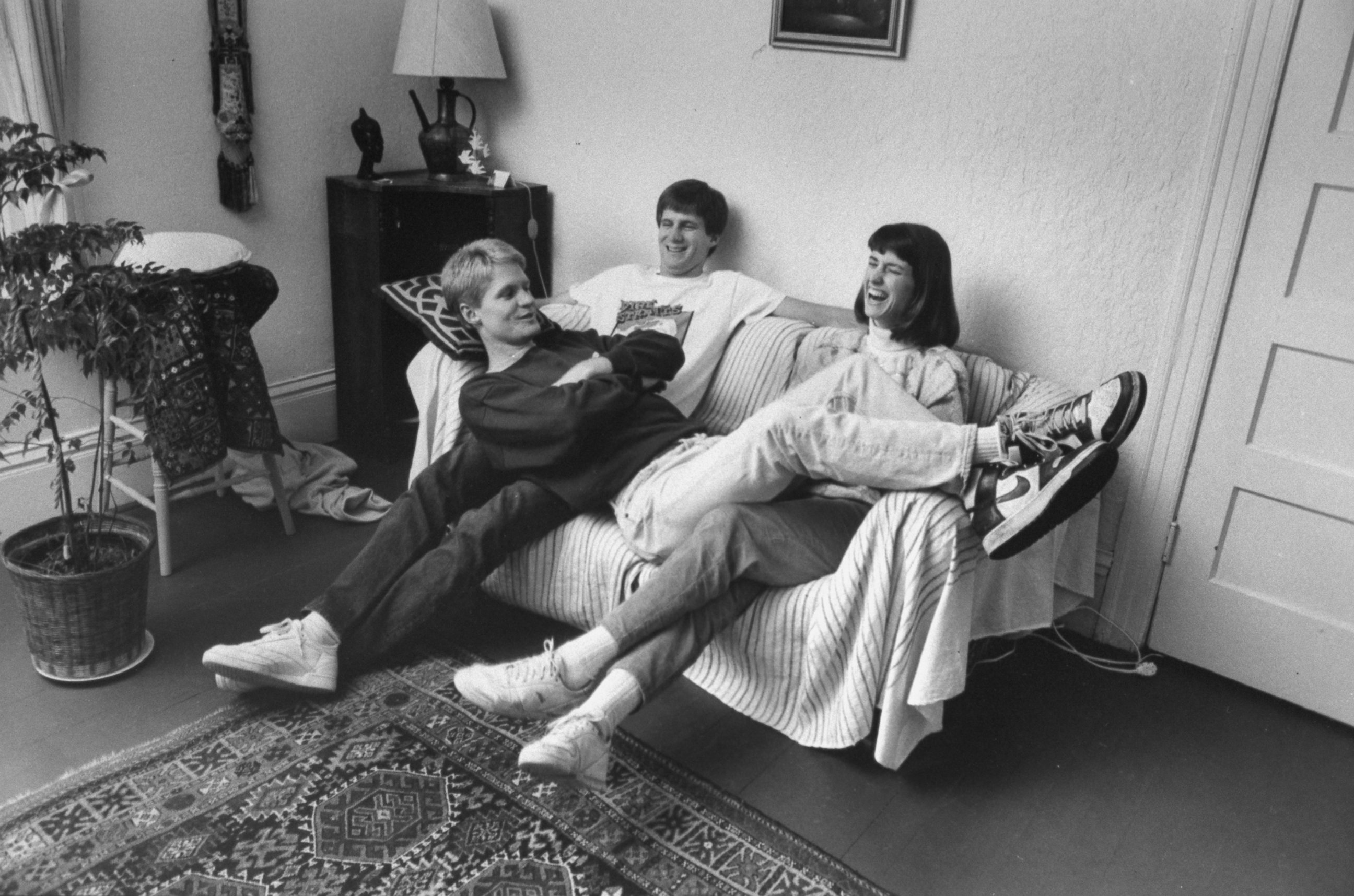 PHOTO: Basketball player Steve Kerr of University of Arizona with his brother, John and sister, Susan, in 1988.