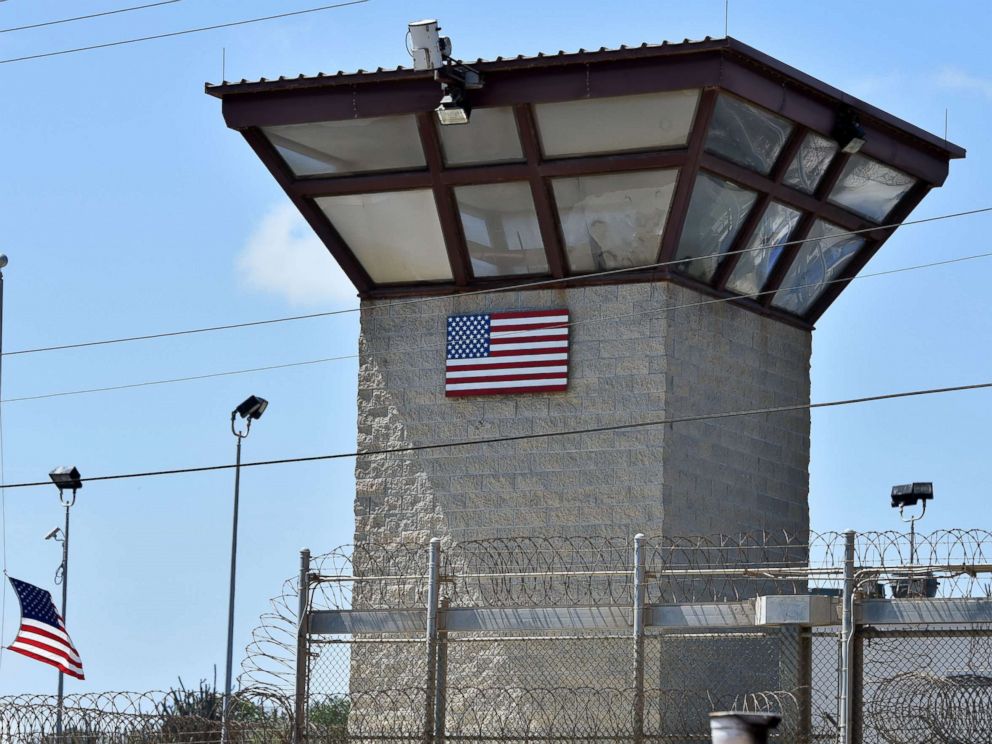 PHOTO: The watch tower of Camp 6 detention facility at the US Naval Station in Guantanamo Bay, Cuba, April 8, 2014.