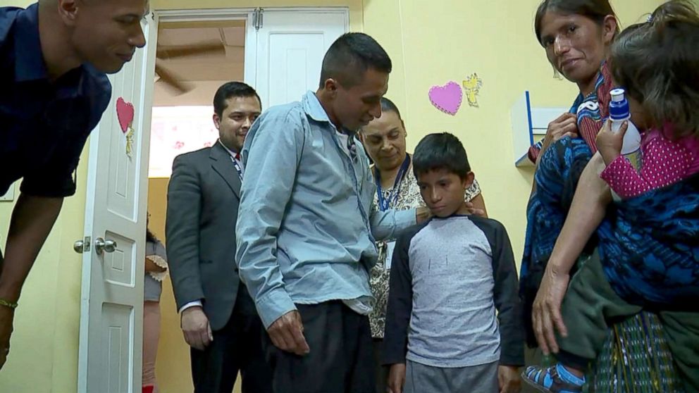 PHOTO: Samuel, a 10-year-old Guatemalan boy, reunited with his parents Wednesday, June 20, 2018, in his home country more than eight months after he was separated from his father. 