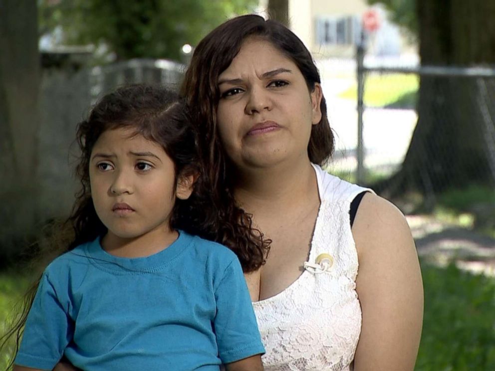 PHOTO: Jessica, a 22-year-old mother from Guatemala, she said was treated inhumanely by immigration officers after she crossed the border into Texas on May 22 and was separated from her 5-year-old daughter for days.