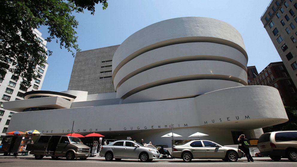 This May 31, 2011 file photo shows the exterior of Frank Lloyd Wright's Solomon R. Guggenheim Museum in New York.