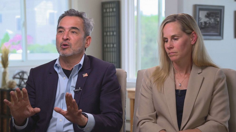 PHOTO: Kristin and Michael Song talk to ABC News about losing their son, Ethan, to an accidental shooting and about their gun safety advocacy since.