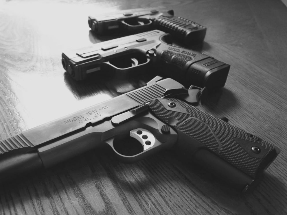 PHOTO: An undated stock photo of guns.