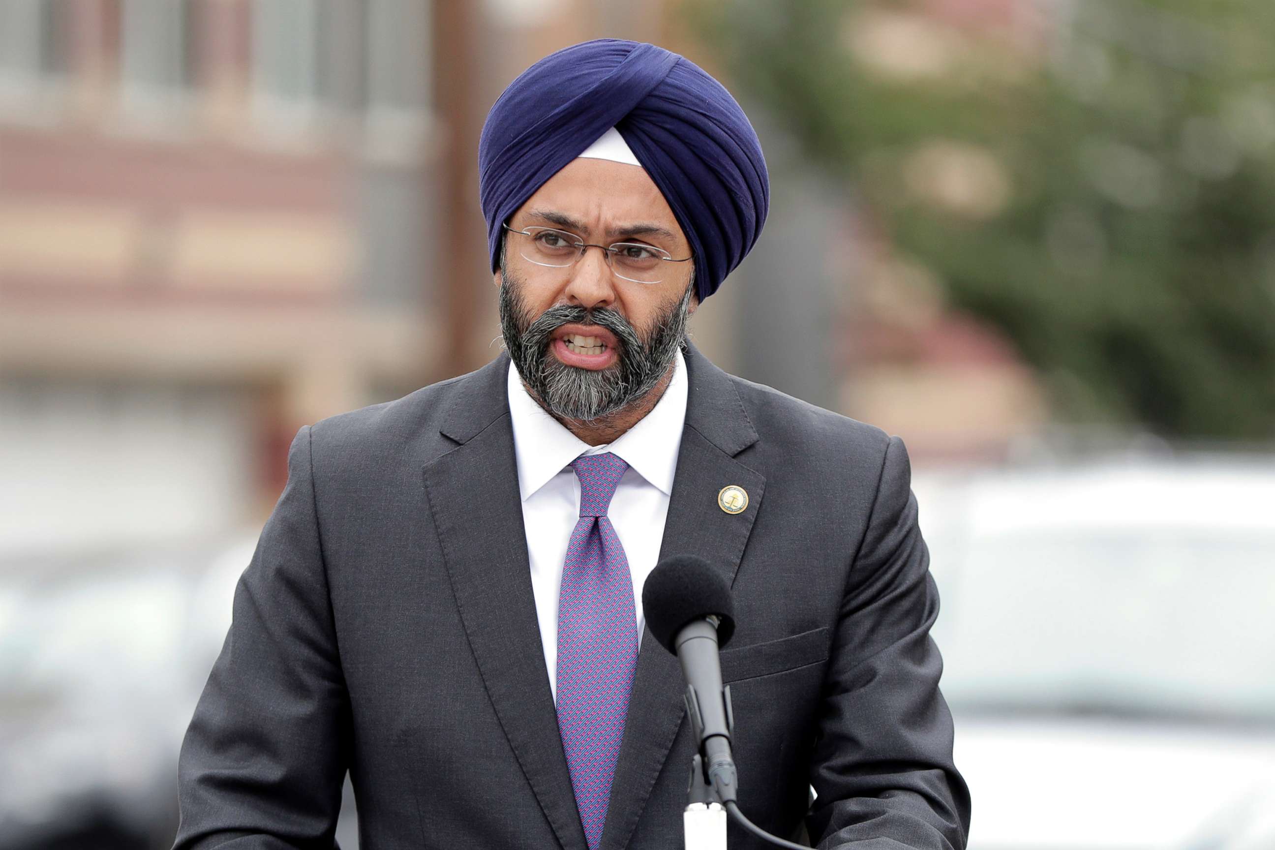 PHOTO: New Jersey Attorney General Gurbir Grewal speaks during a news conference in Newark, N.J., Aug. 1, 2018.