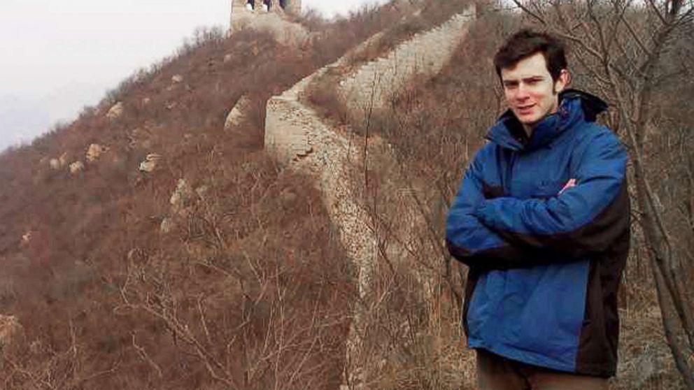PHOTO: University of Montana student Guthrie McLean is pictured on the Great Wall of China in this undated file photo provided by his mother Jennifer McLean.