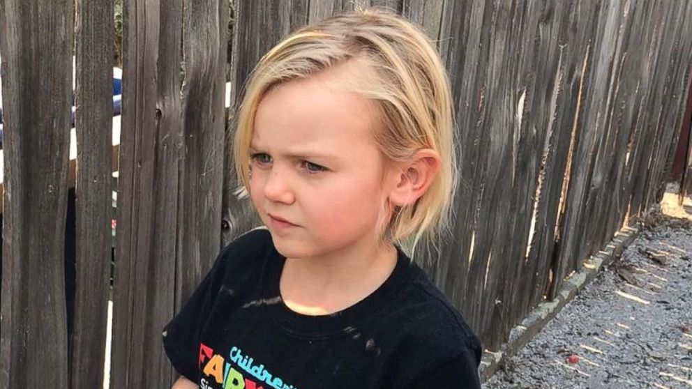 PHOTO: Mazie Claffey, 5, speaks with ABC News about evacuating her home in evacuating Carpinteria, Calif. 