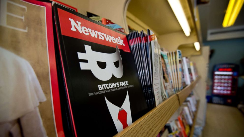 PHOTO: A copy of the new print edition of Newsweek magazine is diplayed in a newsstand in Washington on March 10, 2014.