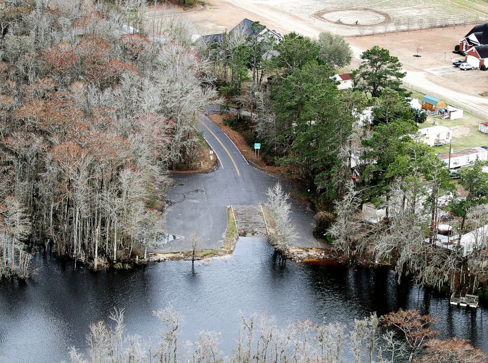 PHOTO: In this Feb. 21, 2014, aerial photo, Peachtree Landing is seen where Heather Elvis' car was found a few days after she went missing in Myrtle Beach, S.C.