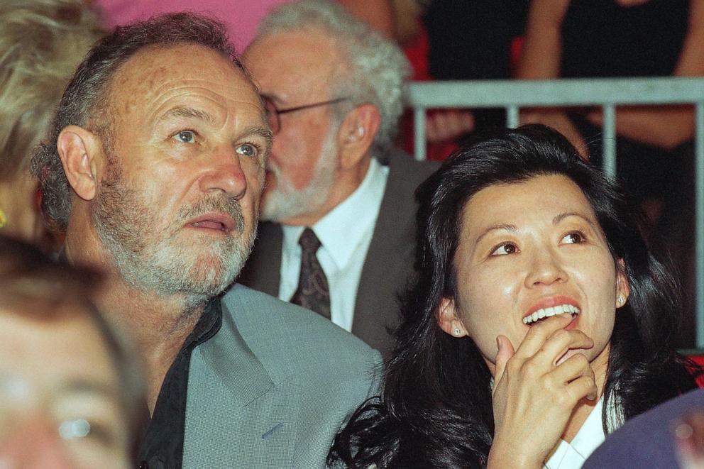 PHOTO: Actor Gene Hackman with wife, Betsy Arakawa, in June 1993.