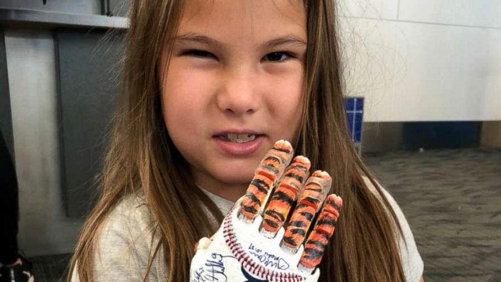 Hailey Dawson throws out 1st pitch at Chase