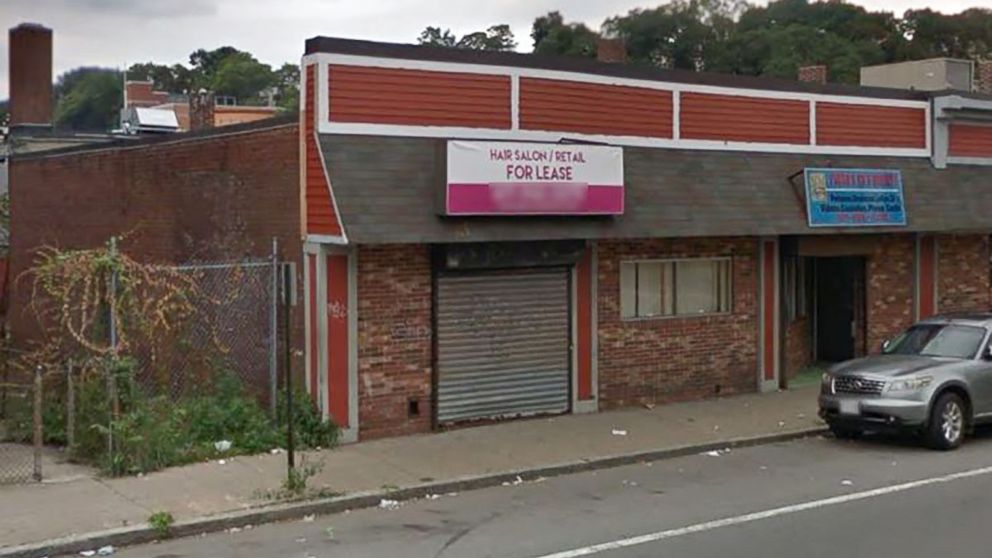 The location of the former barbershop, Hair It Is, in Mattapan, Mass., in a 2017, image from Google maps.