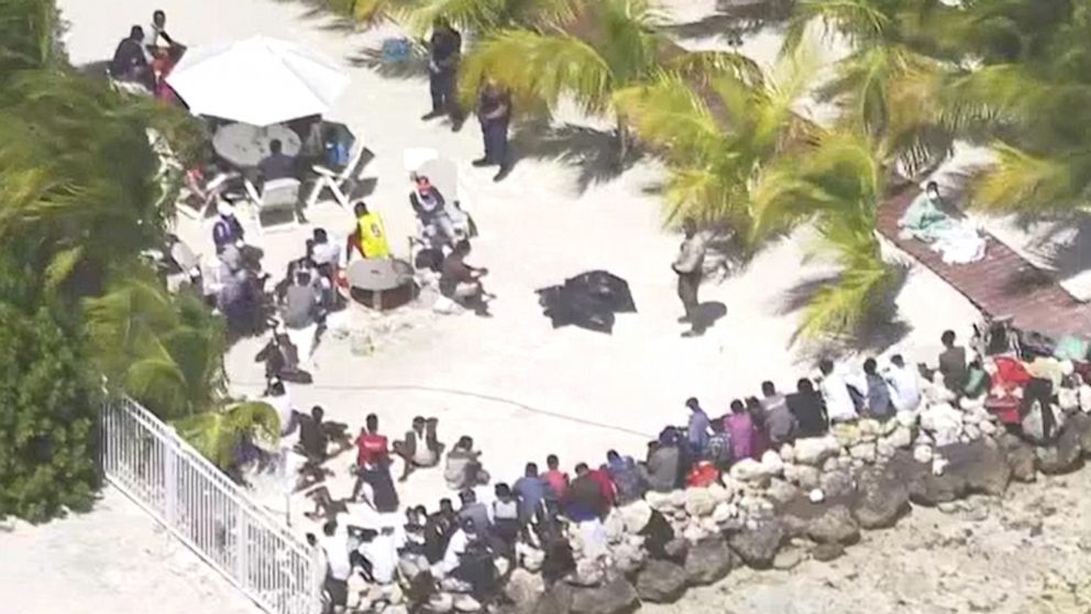 PHOTO: 150 Haitian migrants land in Summerland Key, Fla., March 14, 2021.
