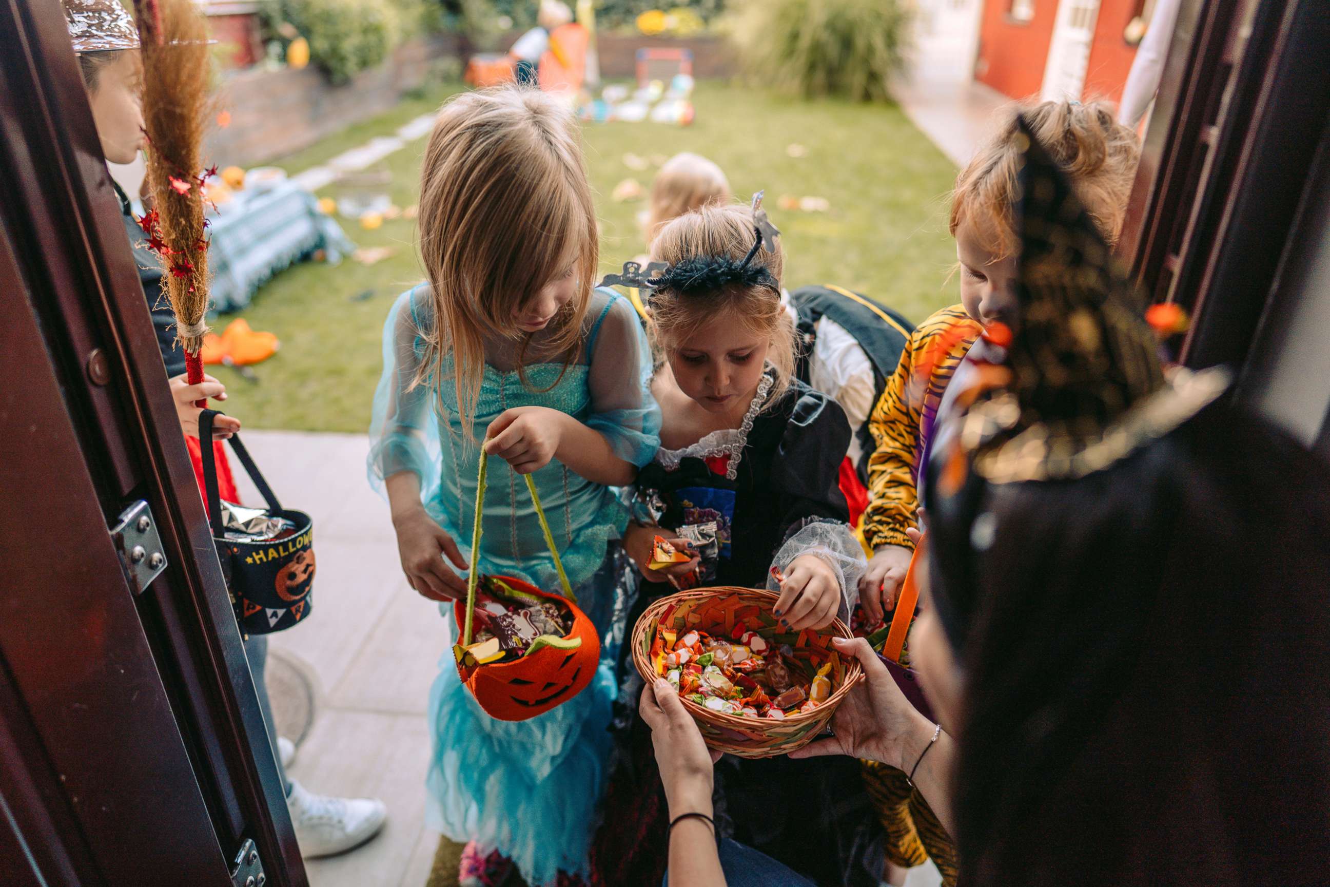 PHOTO: Group of kids trick or treating