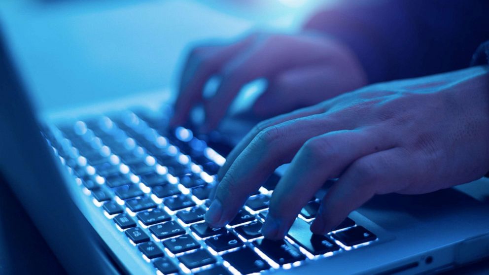 PHOTO: An undated stock photo depicts an unidentified person typing on a computer keyboard.