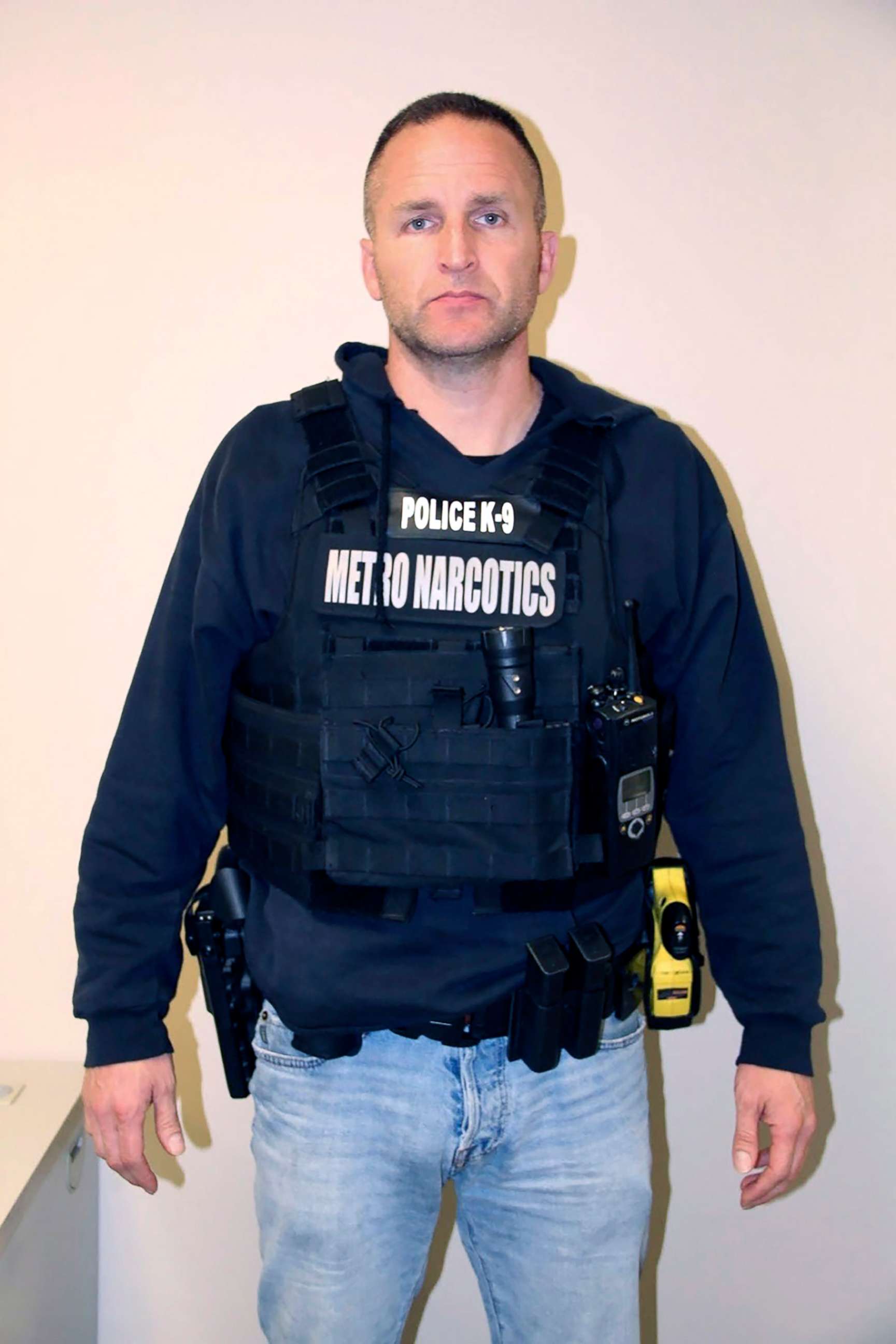 PHOTO: This March 13, 2020, photo provided by the Louisville Metro Police Department shows Officer Brett Hankison. Hankison took part in the deadly 2020 raid on Breonna Taylor's home.