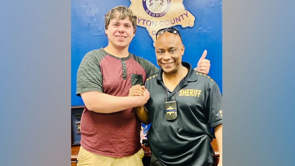 PHOTO: Bread delivery man Joseph Chilton was made an honorary deputy by Clayton County Sheriff Victor Hill after he helped stop an armed robbery at a Hardee's in Georgia. 
