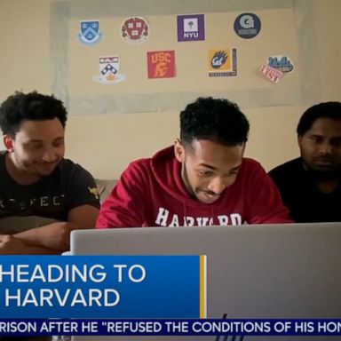 A student who collected garbage to pay for college is accepted to Harvard Law School.