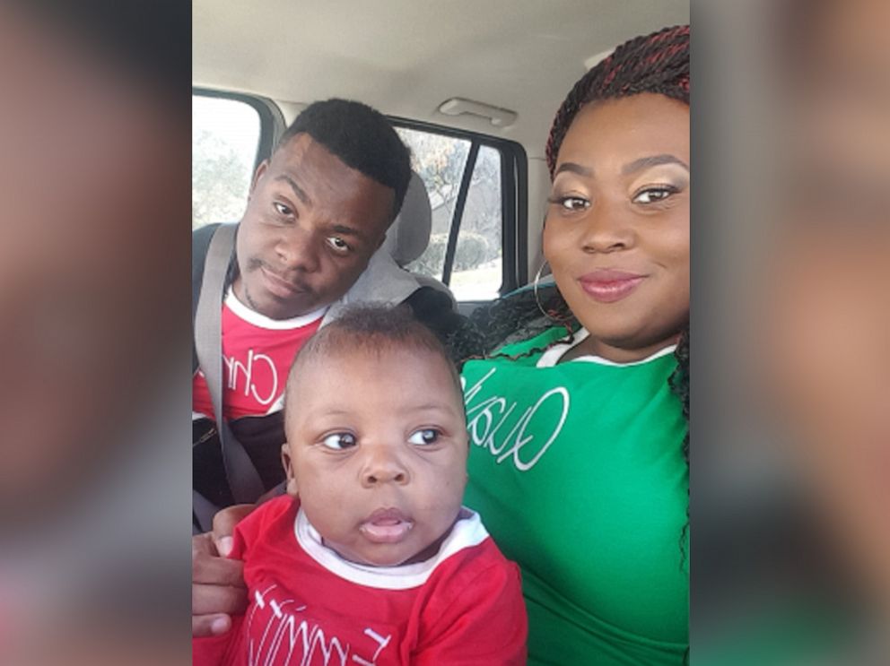 PHOTO: Quayla Harris, 30, with her son and husband. Harris said she felt dismissed by doctors at the hospital.