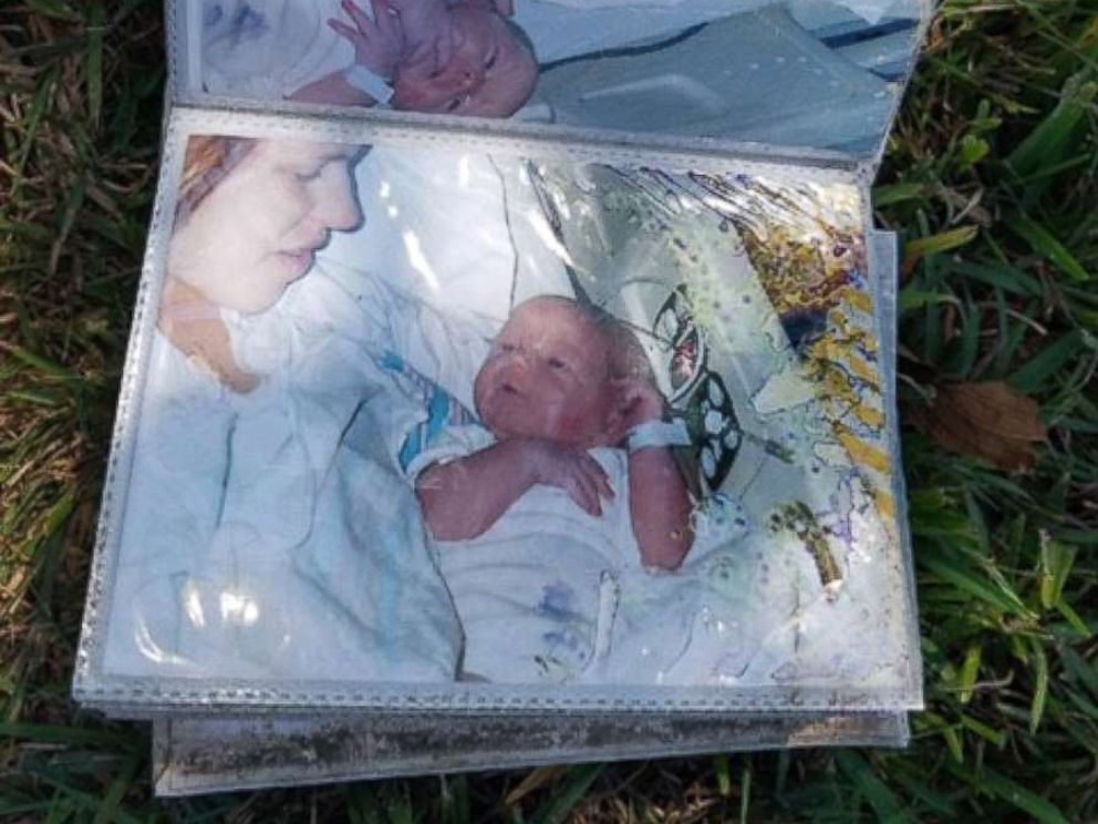 PHOTO: Kristie Fudges Baytown, Texas, home was ruined by Harvey floodwaters and her daughters baby album was recovered blocks away.