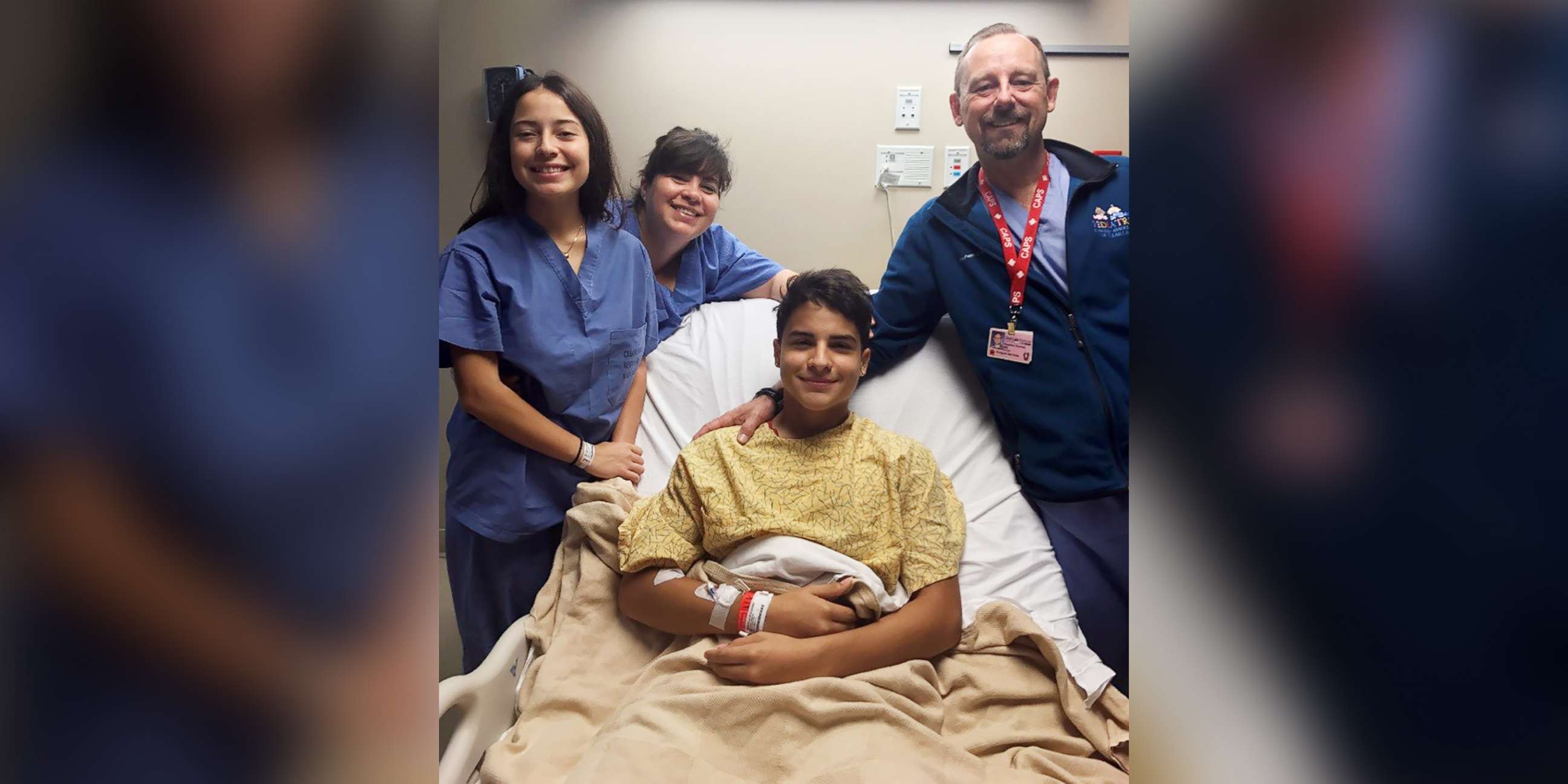 PHOTO: Dr. Stephen Kimmel canoed through flood water to perform surgery on Jacob Terrazas in Webster, Texas, early Saturday morning after Hurricane Harvey made landfall.