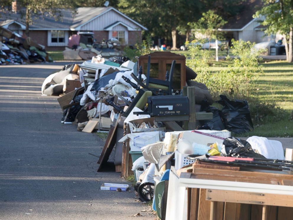 Houston's floodwaters receded, now replaced by mountains of trash - ABC ...