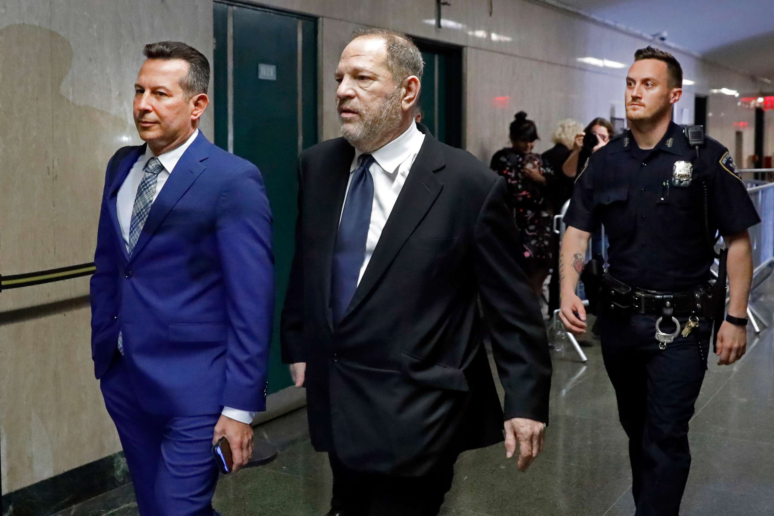 PHOTO: Harvey Weinstein returns from lunch to State Supreme Court, in New York, April 26, 2019.