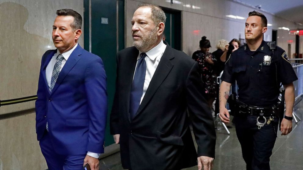 PHOTO: Harvey Weinstein returns from lunch to State Supreme Court, in New York, April 26, 2019.