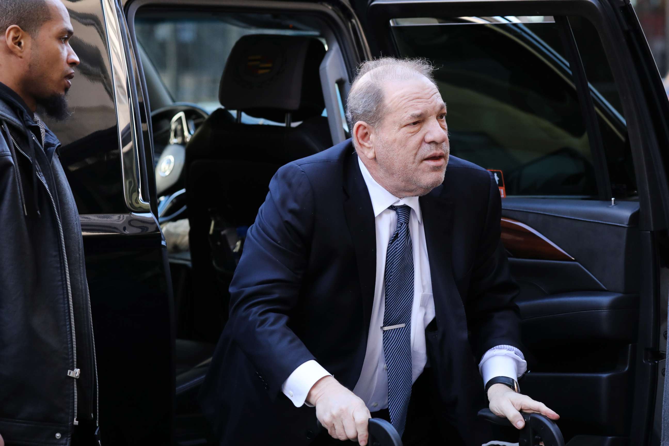 PHOTO:Harvey Weinstein arrives at Manhattan criminal court house as a jury continues with deliberations on Feb. 21, 2020 in New York City.