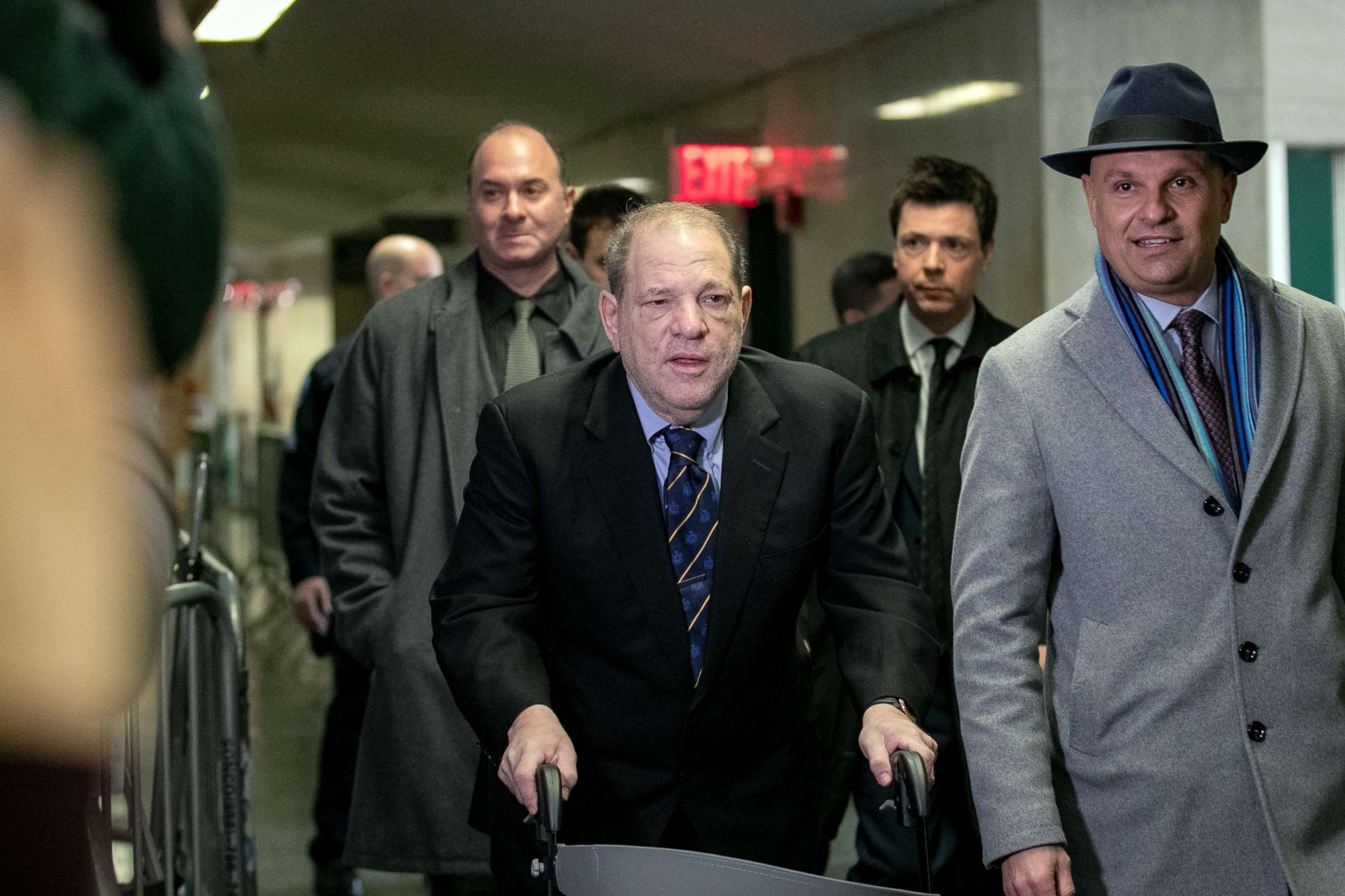 PHOTO: Harvey Weinstein arrives at New York City Criminal Court for the continuation of this trial, Jan. 24, 2020, in New York City.