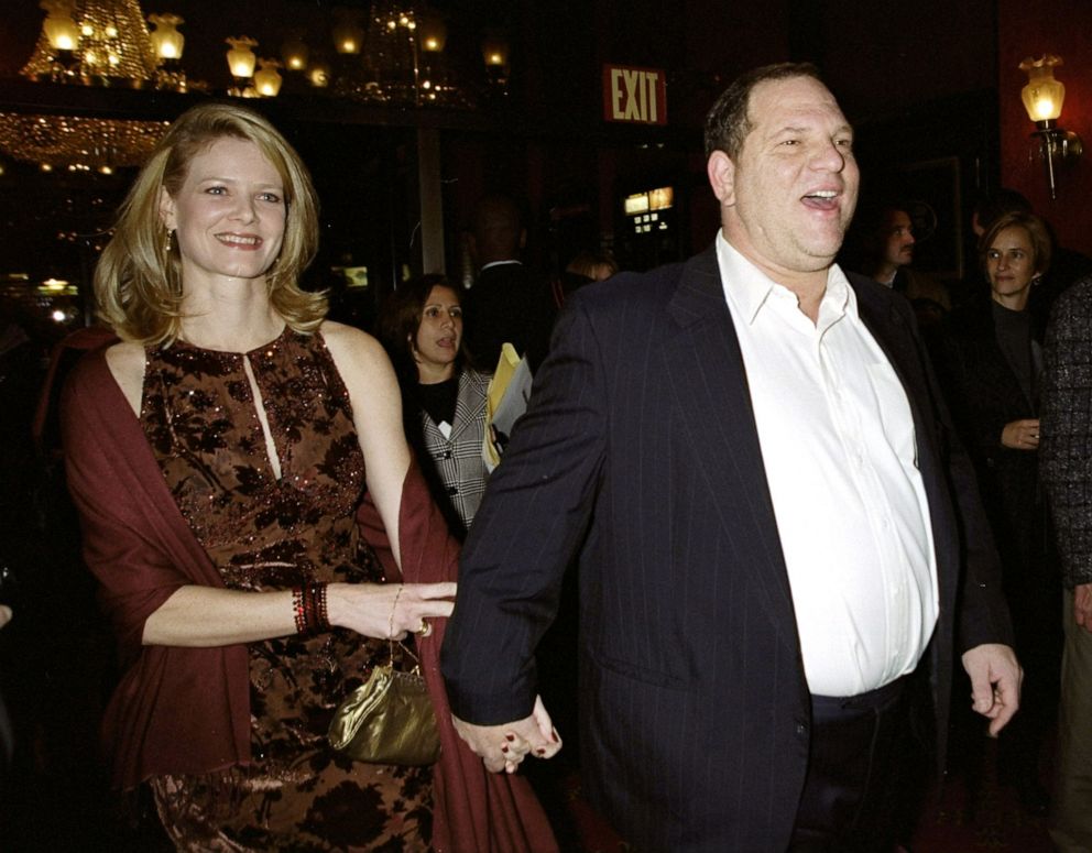 PHOTO: Harvey Weinstein attends a movie premiere with then-wife Eve Chilton Weinstein, Oct. 27, 1999.