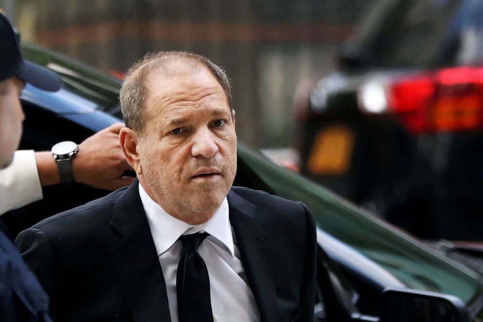 PHOTO: Harvey Weinstein arrives to court for arraignment over a new indictment for sexual assault, Aug. 26, 2019, in New York City.