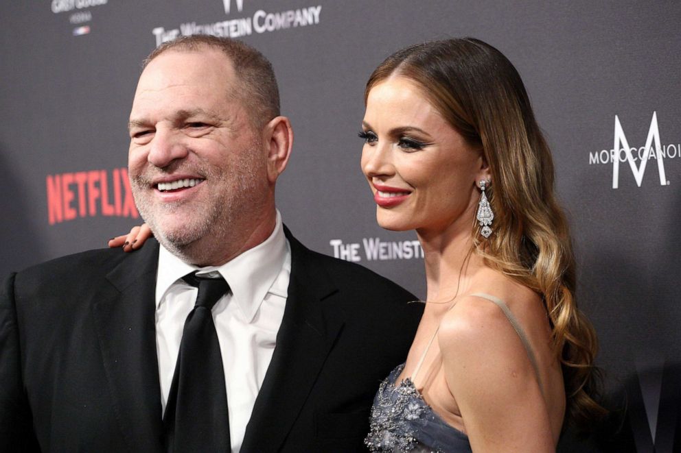 PHOTO: Producer Harvey Weinstein and designer Georgina Chapman attend an event at the Beverly Hilton Hotel on Jan. 8, 2017, in Beverly Hills, Calif.