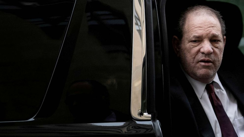 PHOTO: Harvey Weinstein arrives at New York Criminal Court for his sexual assault trial in the Manhattan borough of New York, Feb. 20, 2020. 