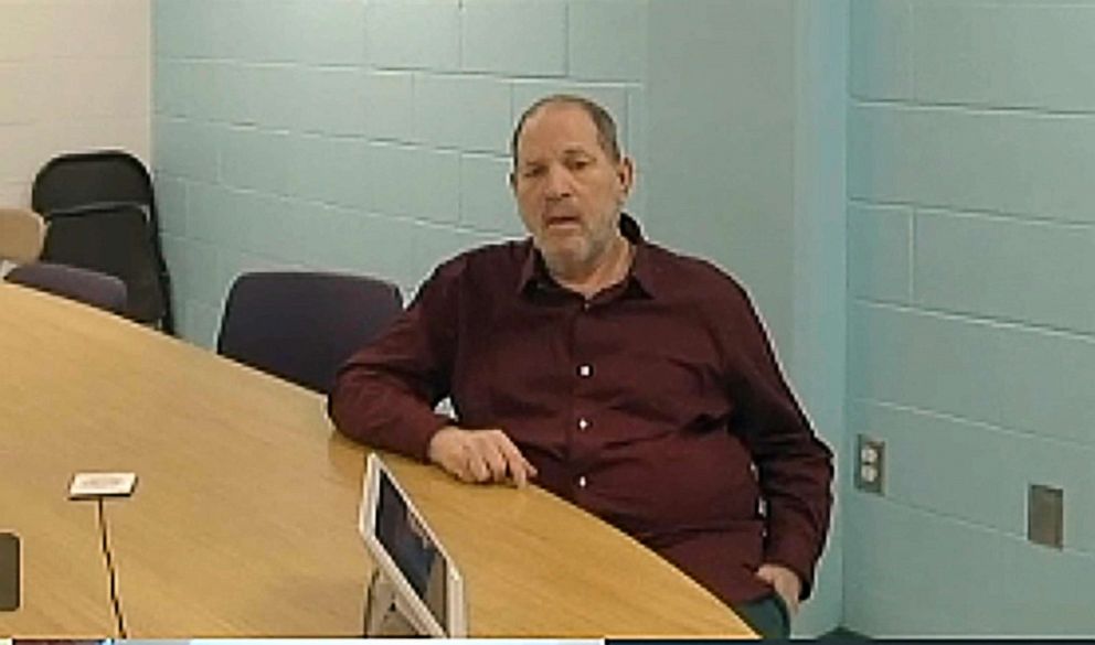 PHOTO: Harvey Weinstein attends a hearing via video from Wende Correctional Facility, a maximum security prison, near Buffalo, N.Y., Friday, April 30, 2021.