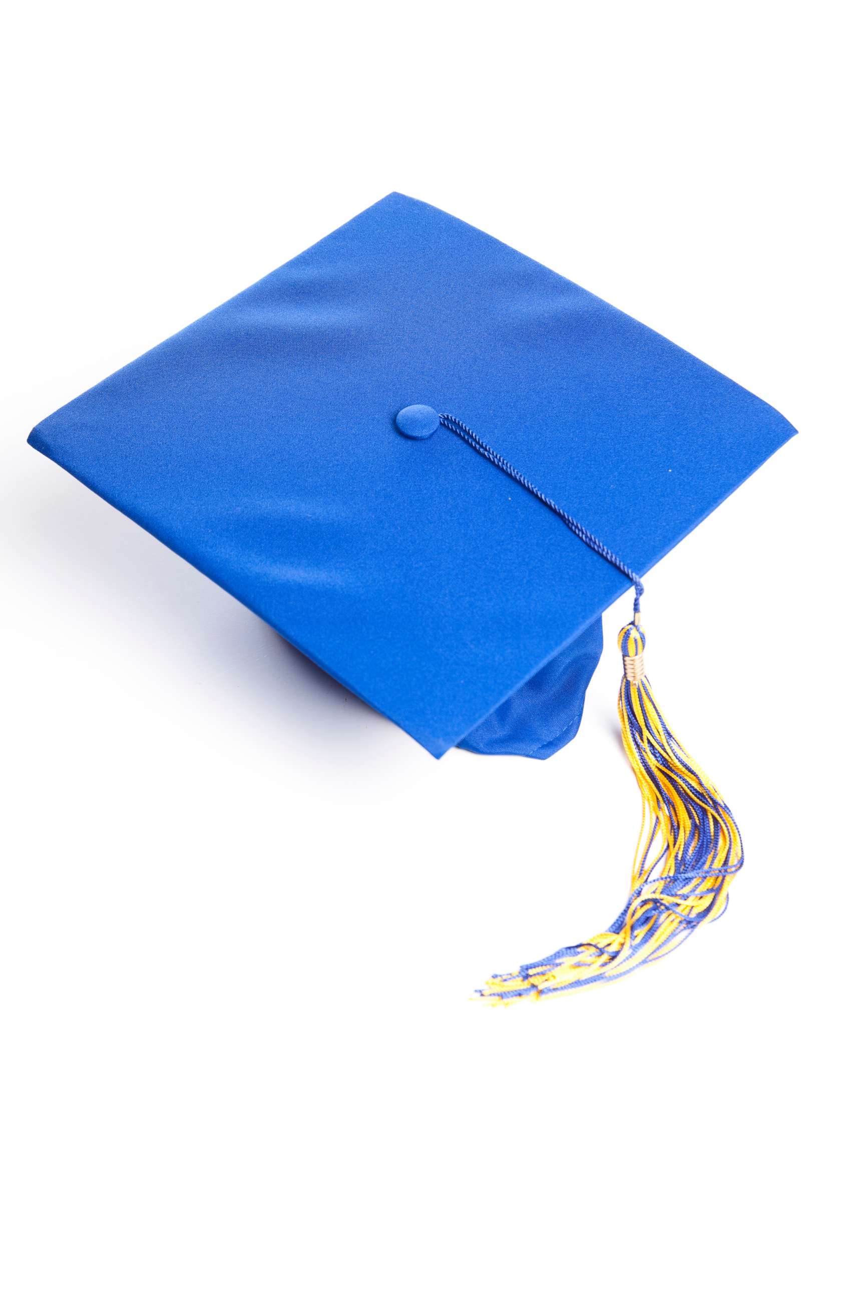 PHOTO: Blue graduation hat in a stock photo. 