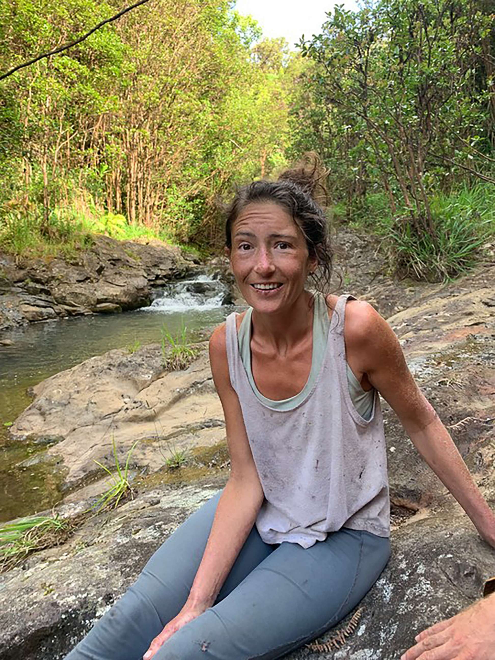 PHOTO:  Hiker Amanda Eller was found after missing for 17 days, May 24, 2019, at Makawao Forest Reserve on the Hawaiian Island of Maui.