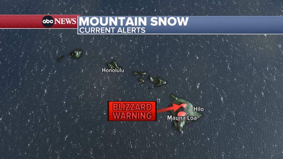 PHOTO: A blizzard warning will be in effect for Hawaii's Big Island from Friday evening through Sunday morning.