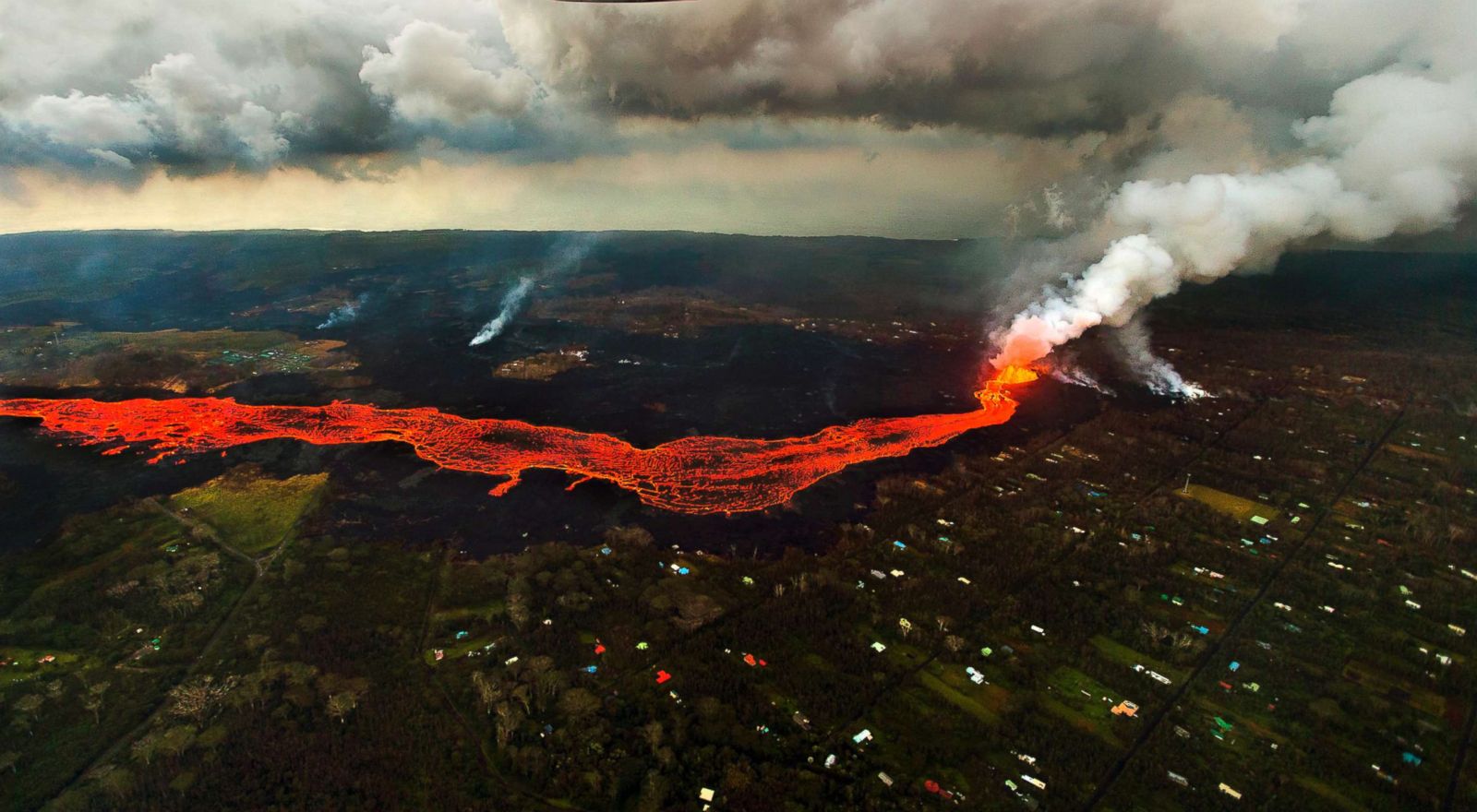 New Eruptions From Hawaii Volcano Create More Lava Destruction Photos Image ABC News