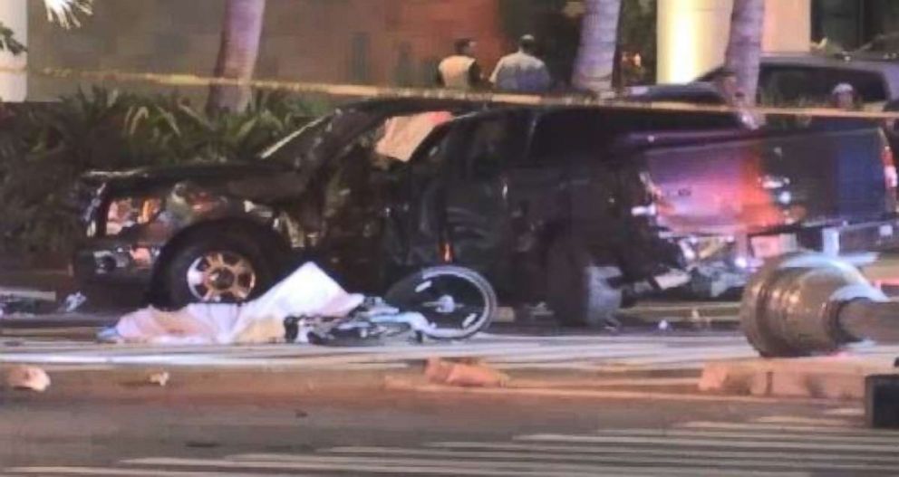 Three people died and five more were injured in a crash involving pedestrians Monday night in Honolulu.