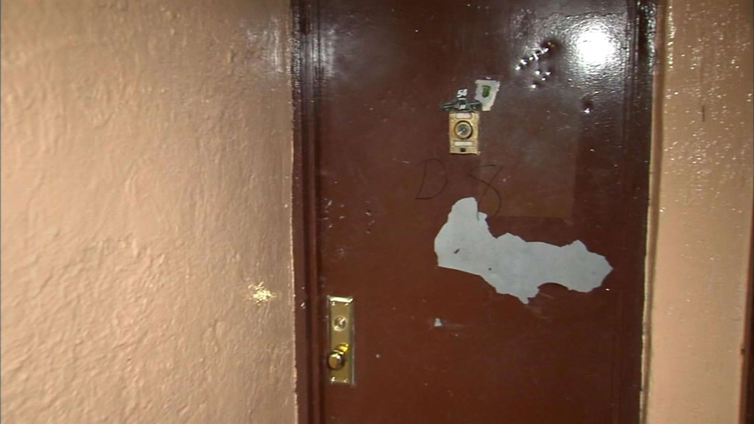PHOTO: The door of the apartment in the Bronx where police say 32-year-old Christian Robles was running his business as a spiritual healer, May 9. 2018 in New York. Robles has been charged with sexually assaulting his clients.