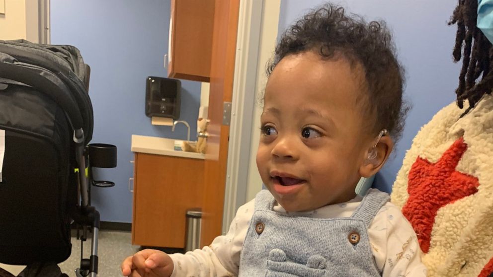 VIDEO: 1-year-old baby reacts to hearing mother’s voice for 1st time